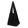 Evening Bags Japan Style Women Fashion Sequins Shoulder Bag Large Capacity Female Glitter Beaded Tote Handbag Mermaid Hand Pink 230729