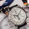 Zegarwatches Zeppelin ARKSHISP Wersja upamiętniająca retro Business Leisure Quartz Skórzowe zegarki okrągłe wybór opaski dla Watch273f