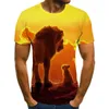 Hommes t-shirts 2023 été Style impression 3D oiseaux et femmes T-shirt décontracté mode tendance jeune beau haut