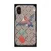 Designer Classic mobiltelefonfodral för Apple iPhone 14 Plus 13 12 11 Pro Max Samsung S23 S22 S21 Notera 20 Ultra Luxury Pu Leather Mobile Back Covers Shells Fundas Bird