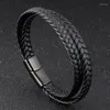 Charm Bracelets 2023 Design Multi-layers Handmade Bracelet Bracelet Bracelet Bracelet Bangle For Men Masculino Mão Jóias Presente de Aniversário