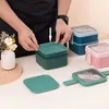 La vaisselle place la double couche Bento Box pliable pour les enfants de stockage