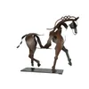 Decorative Objects Figurines Creative Metal Three dimensional Openwork Adonis horse Sculpture Horse Sculpture adonis Desktop Ornaments Direct Sale 230729