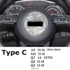 Auto Accessoires Interieur Decoratie Bling voor Audi Modellen van Stuurwiel A3 A4 A5 A6 A7 Q3 Q4 TTS S5 RS Serie etc Vrouwen Men278Q