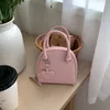 Bolsas de noite MBTI Love Heart Shell Handbag para mulheres Couro PU de cor sólida Casual Niche Designer Bolsa de ombro Bonita Estudantes Bolsa pequena Sac