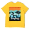 T-shirt da uomo Summer Hawaii T-shirt Beach Style Puro cotone da donna Street Harajuku Tinta unita Top Trendy manica corta