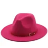 Wide Brim Hats Bucket HH01 Simple Church Party Vintage Top Hat Panama Solid Felt Fedoras for Men Women Wool Jazz Cap 230729