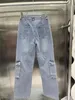 Fashion Loose Women Jeans denim byxor avslappnad hög midja gata slitage bred ben jean kvinnlig byxor raka denim byxor 4 stilar lyxmärke byxor storlek s-l