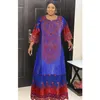 Ropa étnica H D vestidos africanos para mujeres tallas grandes ropa de mujer Bazin Riche Dashiki bordado cabeza nigeriana corbata boda 260H