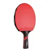 Bord Tennis Raquets Professional Racket Kort långa handtag Kolbladgummi med dubbla ansikts finnar i ping pong racketer fall 230728