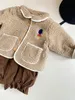 Jaquetas outono inverno marca BC crianças jaqueta para meninas menino veludo roupas quentes Outwear designer crianças casacos de lã roupas casuais 230728
