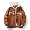 Men's Jackets High Quality Varsity Baseball Uniform Jacket Men's Autumn Trendy Brand All-match Student Hooded Jacket Plus Size Coats Women 230728