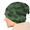 Boinas Camuflaje salvaje en sombreros verdes Goth Otoño Invierno Street Skullies Gorros Gorro Unisex Hombres Mujeres Homme Cálido Sombrero de punto de doble uso