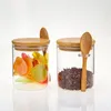Bouteilles de stockage 2 pièces bouchon d'étanchéité Terrarium bocaux en verre couvercle hermétique couvercles de café conteneurs en bambou bidon céréales