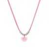 Hanger Kettingen Harajuku Meisjes Roze Liefde Hart Ketting Voor Vrouwen 2023 Trend Zomer Zoete Touw Kettingen Choker Sieraden Geschenken