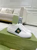 Ace Herren -Gurtband -Sneakers Designerin Frau Freizeitschuhe Biene Schlange Leder bestickter Tiger Chaussures ineinandergreifende weiße Schuhschuhschuhe Plattformzug 836