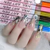 Nail Polish 10/12/16Pcs Nail Art Drawing Graffiti Gel Pen Plastic Waterproof Painting Line Brush Marker Pen Nail Manicure Decoration Tools 230729