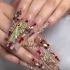 Декорация ногтей, 3D Ganta Muerte Nail Charms Metal Ownestones Gems Glitter Акриловое искусство для ногтей украшения маникюр