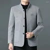 Vestes pour hommes 2023 mode chaud tout col montant manteau en laine de haute qualité Version coréenne du Style britannique hôtes loisirs