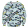 Erkek Hoodies Fighter Jet 3d Tüm Baskılı Tam Vücut Ceketi Harajuku Kapşonlu Unisex Casual Street Sweatshirt Hombre