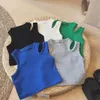 T-shirts mode fille été sans manches gilet hauts coton 5 couleurs t-shirts enfants vêtements bébé filles 230728