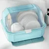 Storage Bottles & Jars Kitchen Bowl Chopsticks Box Dish Drying Rack Drain Lid Tableware With Cover Organizer Board D N7u6268L