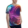 Magliette da uomo Galaxy Poliestere 3D Stampa Street Arts Camicia Sport all'aria aperta Vestiti ad asciugatura rapida T-shirt larghe T-shirt