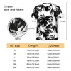 T-shirt da uomo Motivo tropicale monocromatico raffigurante T-shirt in poliestere con stampa 3D Tropics T-shirt manica corta da uomo Harajuku Streetwear