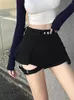 Women's Jeans American Retro Tooling Denim Shorts Sexy Clothing Summer 2023 Nniche Design Sense Large Pocket Casual Tide
