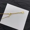 Cadeaux de créateurs de bijoux chaîne or coeur collier chaîne Bracelet ensemble déclaration de mariage bijoux pendentif femmes