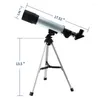 Telescópio para iniciantes, presente de refração astronômica, lua, planetas, crianças