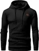 Herren Hoodies 2023 Männer Oodies Lon Sleeve Plaid Jacquard Pullover Drawstrin Kana Taschen Casual Ooded Sweatsirts Streetwear Clotin