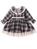 Girl Dresses Baby Boys Christmas Outfit Long Sleeve Plaid Romper With Bowtie Gentleman Jumpsuit Kids Xmas Clothes