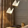 Pendant Lamps Nordic Ins Net Red Bedroom Bedside Chandelier Butterfly Restaurant Lighting Modern