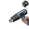 Pistole termiche professionali 220V 2000W Temperature avanzate della pistola ad aria compressa regolabili con SEI ugelli Display digitale elettrico Temp308I