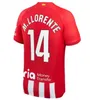 Ny Atletico Madrids Soccer Jerseys Griezmann 23 24 120 -årsjubileum 2023 2024 M.llorente Koke Saul Correa Lemar Football Shirt Men Kids Kit Set Uniforms