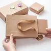 Gift Wrap 10pcs Kraft Paper Box Brown Black DIY Soap Weeding Party Favors Birthday Valentine's Day Packaging