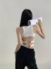 Débardeurs pour femmes Spice Girl Y2K Beauty Backless Halter Vest Femme Été Tous Porter Avec Poitrine Pad Pure Want To L-word Sports Shirt