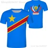 ZAIRE t-shirt diy gratis custom made naam nummer zar t-shirt natie vlag za congo land franse republiek tekst print po kleding 230728