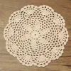 12Pcs Vintage Cotton Mat Round Hand Crocheted Lace Doilies Flower Coasters Lot Household Table Decorative Crafts Accessories T2005181h