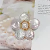 Pins Spetti Shdiyayun baroch perla grande spilla vera fiori d'acqua dolce naturale gioielli di design senior originali per donne 230822