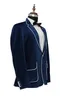 Bule Men Casamento Blazer Notched Lapel Single Breasted Coat Fit Noivo Party Formal Clothing For Male Customize 2023 Autumn New Arrival