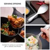 Dinnerware Sets Rice Cooking Spoon Vintage Spoons Soup Ladle Stainless Steel Serving Cooker Bamboo