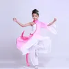 Stadium Slijtage 4 Kleur Kinderen Chinese Dans Kostuum Kid Yangko Kleding Meisje Fan Paraplu Show 8207u