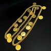 Chains MANDI Low Price Arab Muslim Coin Necklace High Quality Extra Long Gold Plated Non-fading Unisex Trendy Jewelry