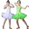 Vêtements de scène glands filles salle de bal Latin fille spectacle vêtements de danse enfants Salsa Performance Costumes compétition robe de patinage artistique