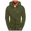 Sudaderas con capucha para hombre, sudadera deportiva Rawstring, abrigo, chaqueta, Otoño Invierno, ajustado, informal, sólido, de manga larga, con capucha