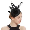 Stingy Brim Chapeaux Fascinator Chapeau pour Femmes Cocktail Tea Party Kentucky Pillbox Derby Paon Plume Headwewar 230729