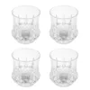 Tek kullanımlık bardak pipetler 4pcs LED Flash İçme Kristal Ananas Tasarımı Aydınlatıcı Parti Dekor Bar için Parıltı Su Tumbler