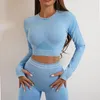 Conjuntos activos, conjunto de Yoga para mujer, ropa deportiva sin costuras, ropa de Fitness, trajes deportivos para gimnasio, conjuntos de mallas para correr (una pieza)